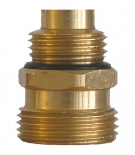 Nipple de raccordement Kamo DN15 (1/2") male x DN20 (3/4") male pour repartiteur FI et IR