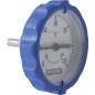 Poignee de thermometre ronde thermometre integre diam. 63mm --bleu--