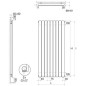 fixation pour radiateur type Manto, blanc