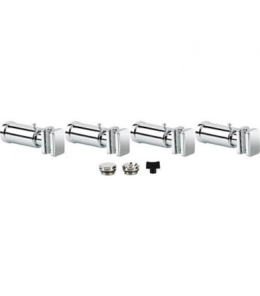 Kit support pour radiateur seche-serviette Pieve chrome