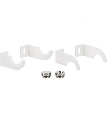 Kit support pour radiateur seche-serviette Ischia, Empoli, Tropea, blanc