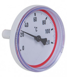 Thermometre rouge pour set de circuit de chauffage DN20