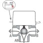 Vanne de zone solaire SF 3 voies interrupteur de fin de course DN 25 230V