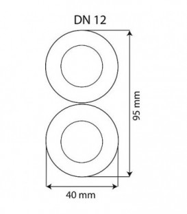 Tube spiralé inox préisolé dans tuyau isolé HT - inox DN15 - couronne 15 m