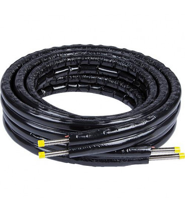 Flexible solaire 2en2 inox DN12, couronne 25 m avec isolation et cable sonde