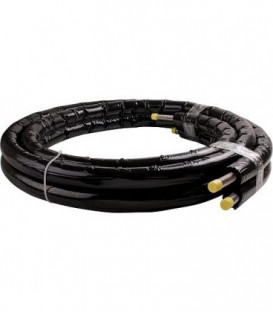 Flexible solaire 2en2 inox DN12, couronne 50 m avec isolation et cable sonde