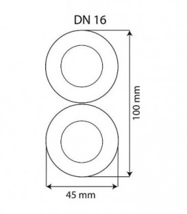 Flexible solaire 2 in 2 DN 16, couronne 15m avec isolation et cable de capteur