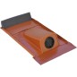 Passage tubulaire solaire type Ton Plaque plomb, avec douille EPDM diam. 20-65mm, brun, 2 pcs