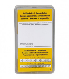 Autocollant de verification solaire accessoires pour mallette de verification solaire. Emballage 12 pcs