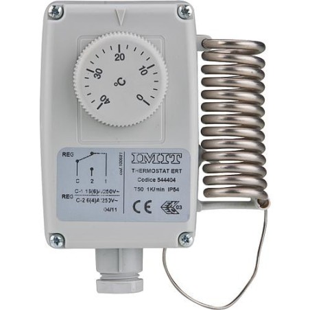 Thermostat d'ambiance RC 0... +40°C reglage male