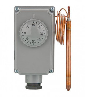 Thermostat Aquastat a boitier GT 0-90°C - lg capillaire 1000mm