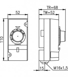 Alre thermostat de contact ATR 83.000 30 - 90°C reglage interne