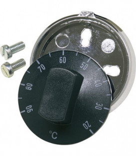 Regleur de consigne W8 20-90°C pour Thermostat Type EM !**BG**! (bouton rotatit, anneau enjoliveur, vis)