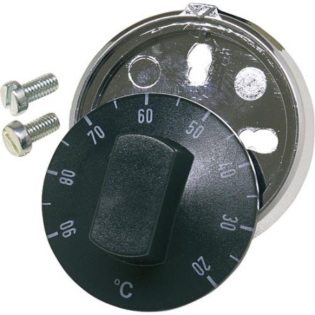 Regleur de consigne W8 20-90°C pour Thermostat Type EM !**BG**! (bouton rotatit, anneau enjoliveur, vis)