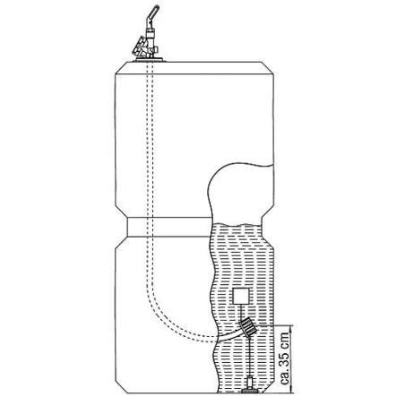 Kit d extension pour systeme de reservoir communicants avec tuyau d aspiration 9 mm (aspiration suspendue)