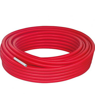 Tube multicouche PEXAL 16x2mm, rouleau de 50m dans tube de protection rouge