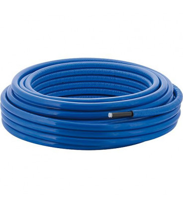 Tuyau multicouche Mepla ML d16 longueur 50 m - préinsonorisé en rond - 10 mm bleu