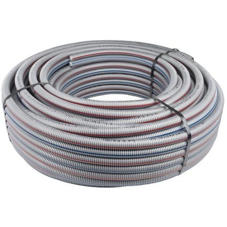 Tube multicouche PEXAL 16x2mm, rouleau de 50m double tube protection