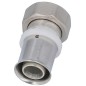 Raccord a sertir pour tube multicouche, raccord a vis joint plat, etame, 16x2 - 3/4" femelle *BG*