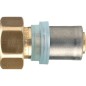 EVENES raccord a sertir pour multic., raccord a vis a presser contour TH 16x2mm-3/4", joint plat *BG*