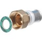 Raccord a sertir p. multicouche *BG* Raccord ecrou tournant, joint plat 20x2 mm - 1/2" fem, contour TH