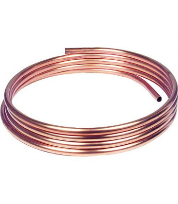 Tube d installation en cuivre souple en couronne 50 m- 8 x 1,0 mm RAL/DVGW, DIN-EN 1057