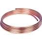 Tube d installation en cuivre souple en couronne 50 m- 8 x 1,0 mm RAL/DVGW, DIN-EN 1057