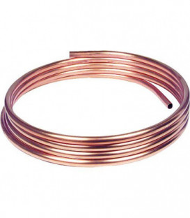 Tube d installation en cuivre souple en couronne 25 m - 18 x 1,0 mm RAL/DVGW, DIN-EN 1057