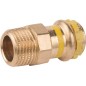 Raccord a sertir en bronze gaz Nipple de reduction avec filet male 22x1/2 PG 4243G Gaz contour V