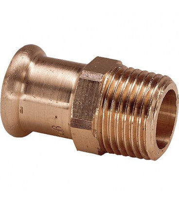 Raccord a sertir en bronze Reduction fem/mâle 18x1/2" Type 6243g WG907 contour M