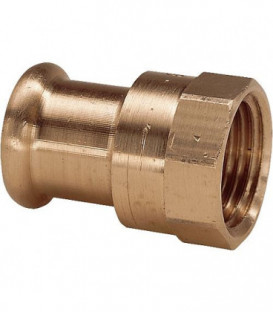 Raccord a sertir en bronze Reduction fem/fem 15x3/8" Type 6270g contour M