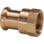 Raccord a sertir en bronze Reduction fem/fem 15x3/8" Type 6270g contour M