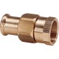 Raccord a sertir en bronze contour M Raccord a vis fem/fem 15x3/4" Type 6330g, joint plat WG907