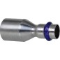 Raccord a sertir inox contour V nipple 28x15 mm