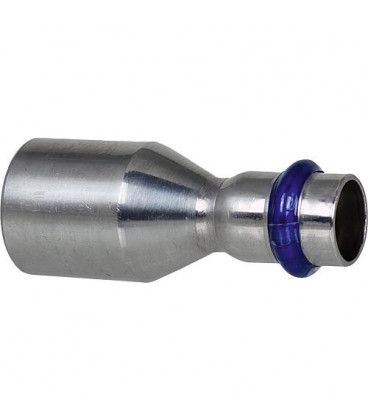 Raccord a sertir inox contour V nipple 35x28 mm