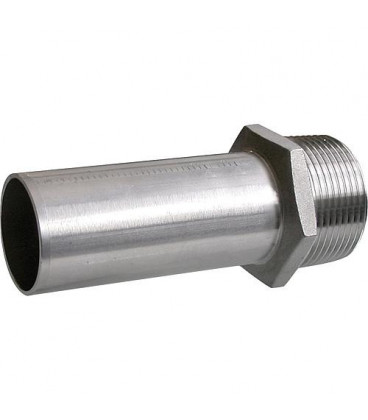 Mamelon male inox 35 mm x DN 32 (1 1/4")