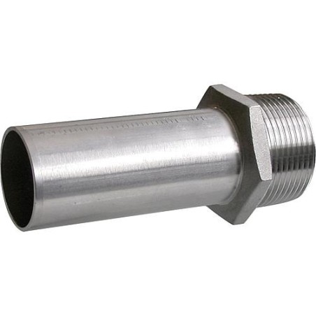 Mamelon male inox 35 mm x DN 32 (1 1/4")