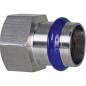 Raccord a sertir inox contour V, manchon de transition femelle 18 mm x DN20 (3/4")