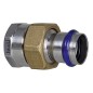 Raccord a sertir inox contour V Raccord passage intégral femelle joint plat, 18mm x DN15 (1/2")