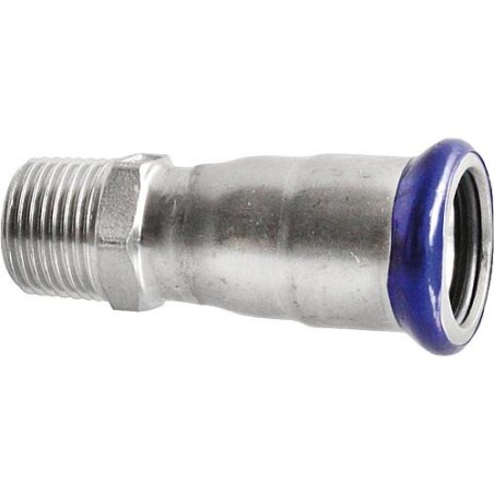 Raccord a sertir en inox Reduction fem/male, contour M 15 mm x 3/4"