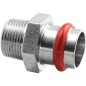 Acier C Contour V Raccord a sertir Manchon femelle avec sortie male 15 mm x DN 10 (3/8")