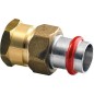 Acier C Contour V Raccord A sertir raccord ecrou tournant femelle joint plat 15 mm X Dn 15 (1/2")