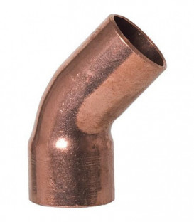 Raccord a souder en cuivre coude 45° fem/male Type 5040 76,1mm