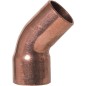 Raccord a souder en cuivre coude 45° fem/male Type 5040 76,1mm