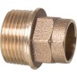 Raccord a souder bronze 4243g Nipple de transition avec fil. male 14 mm x 3/4"
