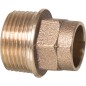 Raccord a souder bronze 4243g Nipple de transition avec fil male 16 mm x 1/2"