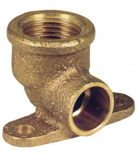 Raccord a souder bronze 4472g coude plafond, 14 mm x 1/2"