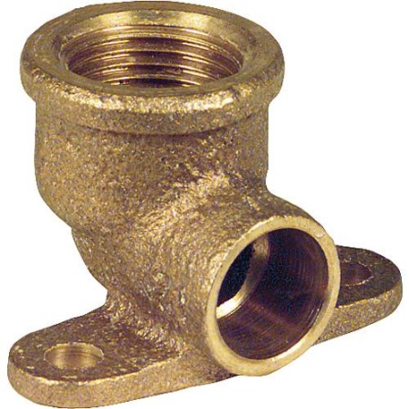 Raccord a souder bronze 4472g coude plafond, 14 mm x 1/2"