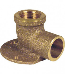 Raccord a souder bronze 4471g coude plafond, 14 mm x 1/2" fem