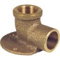 Raccord a souder bronze 4471g coude plafond, 14 mm x 1/2" fem